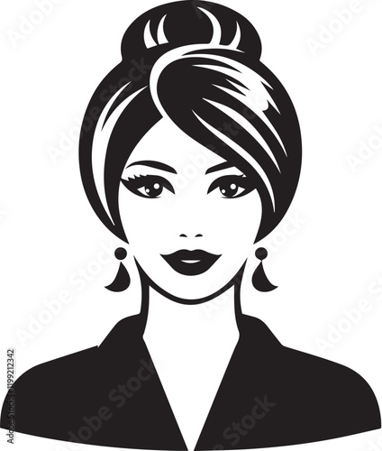 lady, lady icon, woman, face, hair, beauty, vector, illustration, fashion, lips, art, model, head, person, drawing, lady, black, people, style, cartoon, hairstyle, design, glamour, eyes, elegance, gir
