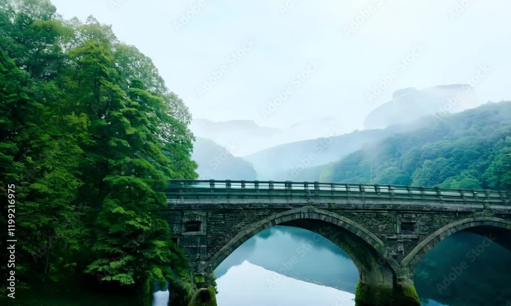 the bridge over the river