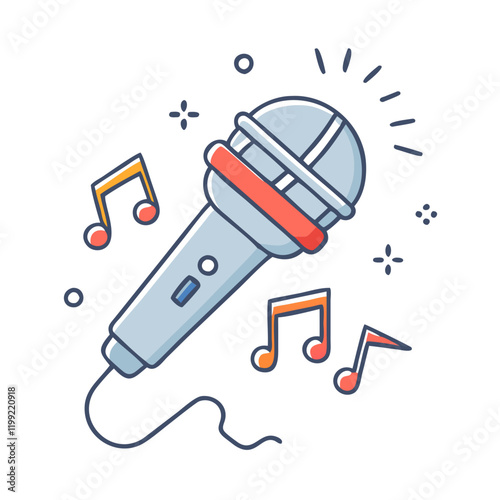 open mic night icon, open mic night vector illustration-simple illustration of open mic night, perfect for open mic night logos and themed design 