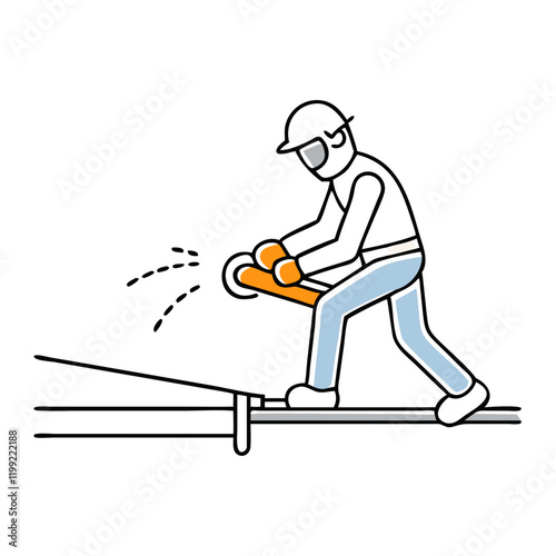 grind rail silhouette icon, grind rail silhouette vector illustration-simple illustration of grind rail silhouette, perfect for grind rail silhouette logos and themed design 