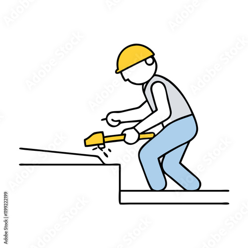 grind rail silhouette icon, grind rail silhouette vector illustration-simple illustration of grind rail silhouette, perfect for grind rail silhouette logos and themed design 