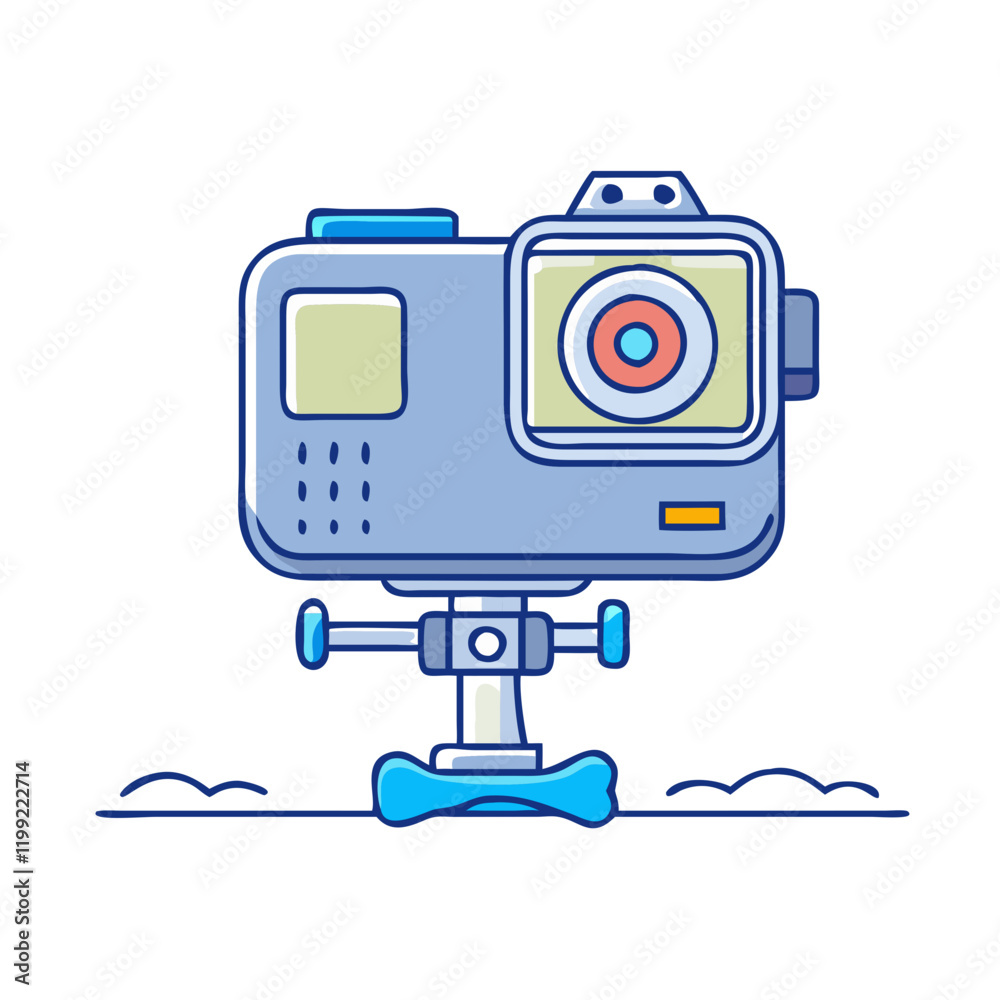 Fototapeta premium skateboarder s gopro camera icon, skateboarder s gopro camera vector illustration-simple illustration of skateboarder s gopro camera, perfect for skateboarder s gopro camera logos and themed design 