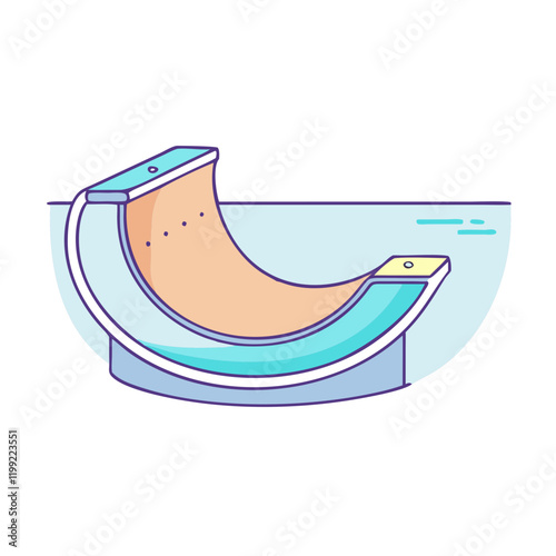 skate park bowl icon, skate park bowl vector illustration-simple illustration of skate park bowl, perfect for skate park bowl logos and themed design 
