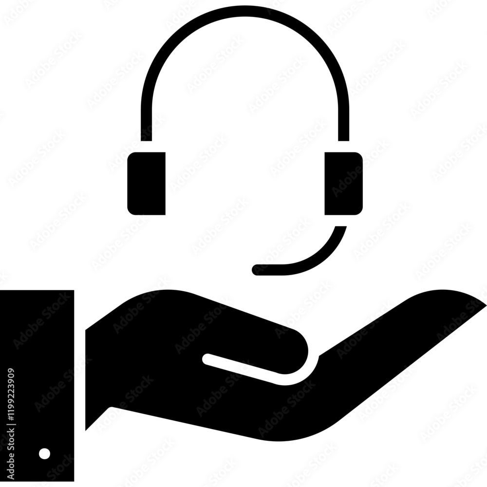 Customer Service icon single vector illustration Customer Service icon single vector illustration
