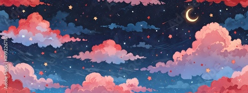 Infinite universe, colorful gaseous clouds brightly backlit dark night. Generative Ai 
