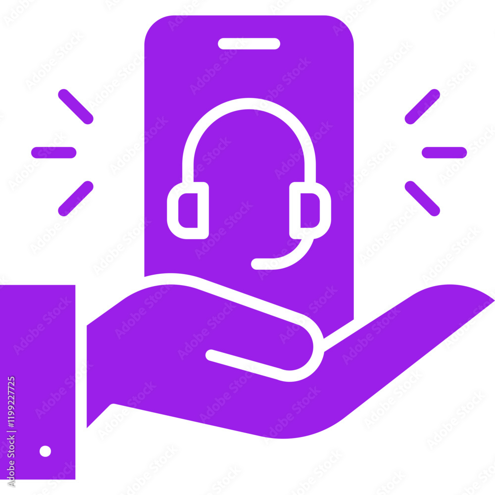 Smartphone Support icon single vector illustration Smartphone Support icon single vector illustration