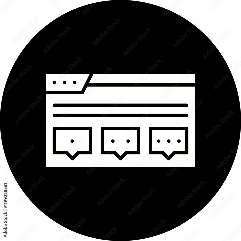 Forum icon single vector illustration Forum icon single vector illustration