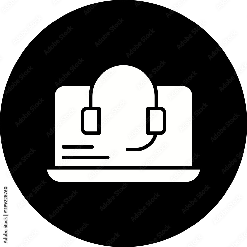 Online Support icon single vector illustration Online Support icon single vector illustration