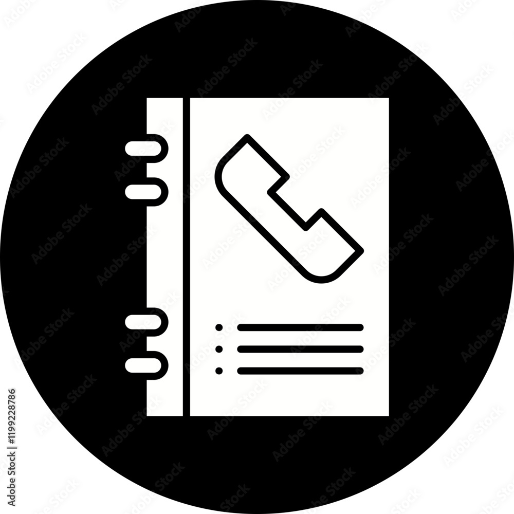 Phonebook icon single vector illustration Phonebook icon single vector illustration