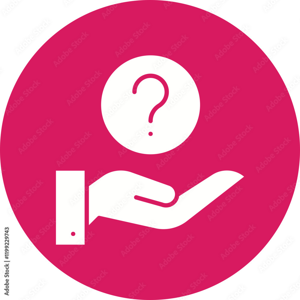 Question icon single vector illustration Question icon single vector illustration