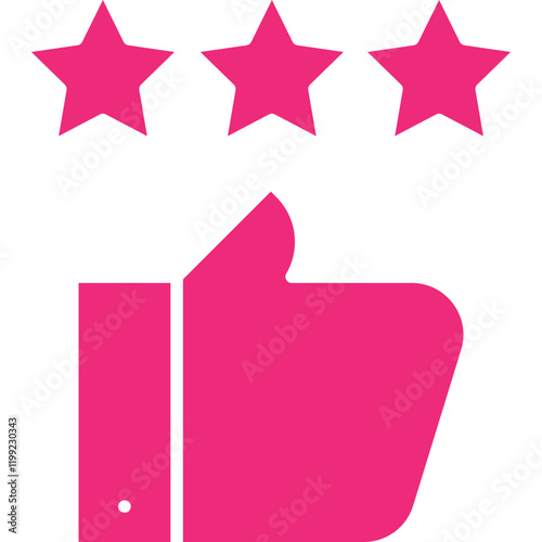 Good Review icon single vector illustration