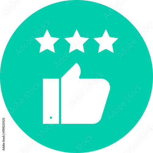 Good Review icon single vector illustration