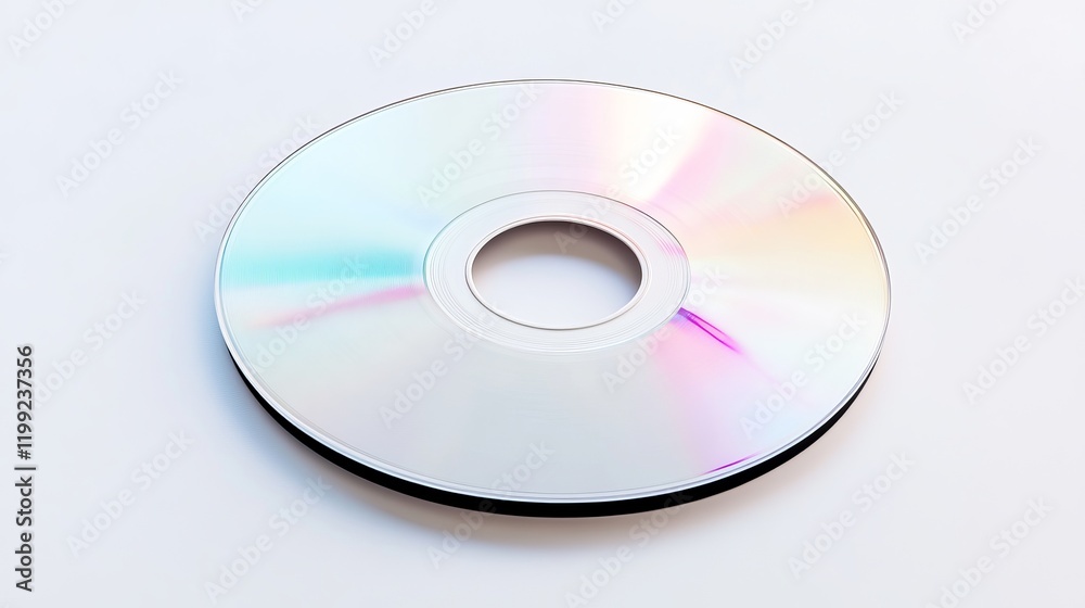 A realistic white CD template isolated on a white background, complete with a clipping path A realistic white CD template isolated on a white background, complete with a clipping path