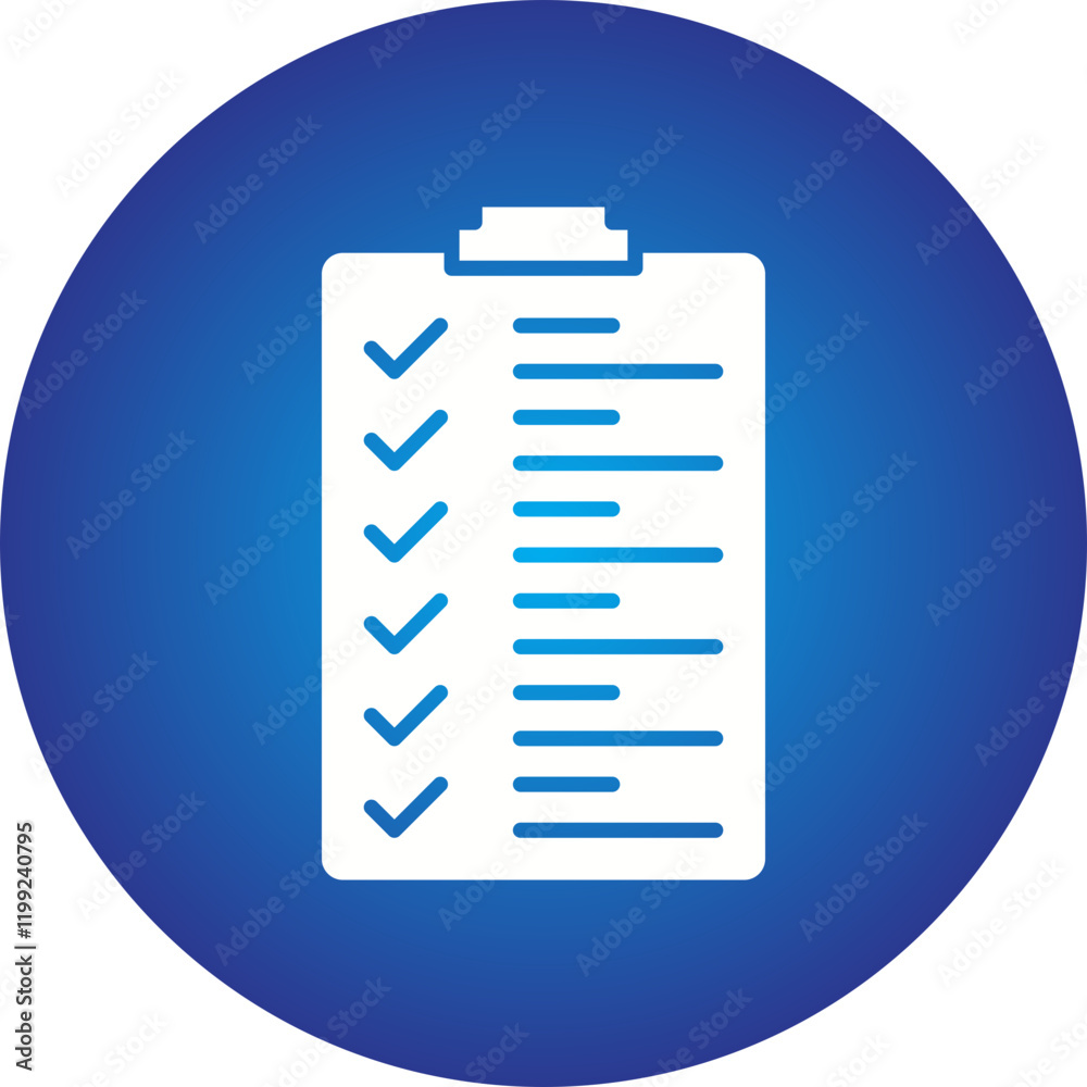 Checklist icon single vector illustration Checklist icon single vector illustration