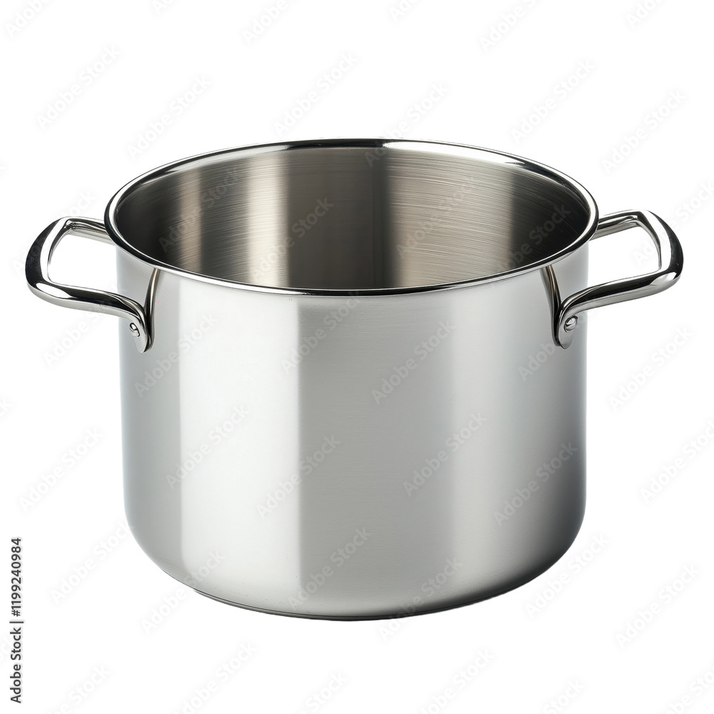 a stainless pot isolated on transparent background a stainless pot isolated on transparent background