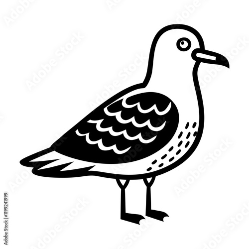 Ring billed icon in filled style