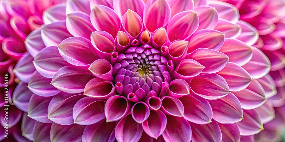 Macro close-up of a pink dahlia bloom, showcasing intricate petal details with high depth of field. Macro close-up of a pink dahlia bloom, showcasing intricate petal details with high depth of field.