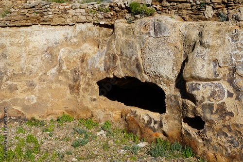 A furnace in the ancient Greek silver mine, workshop facilities, at Lavrio, Attica, Greece