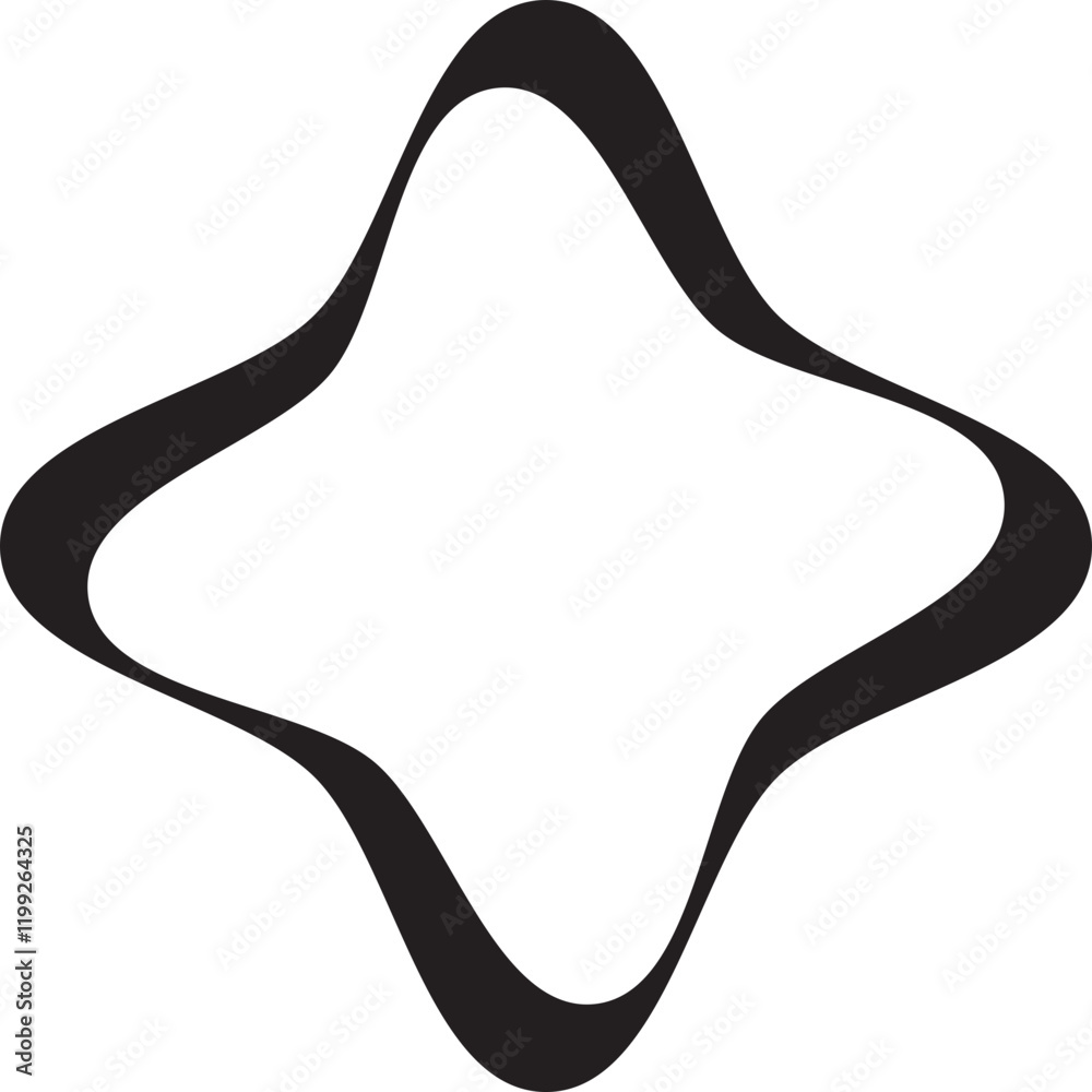 illustration of a black and white star symbol illustration of a black and white star symbol