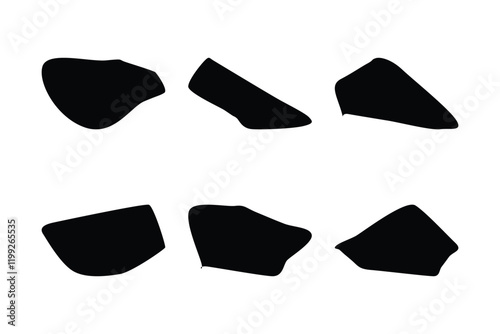 Blobs Liquid and fluid abstract shape 6 Set