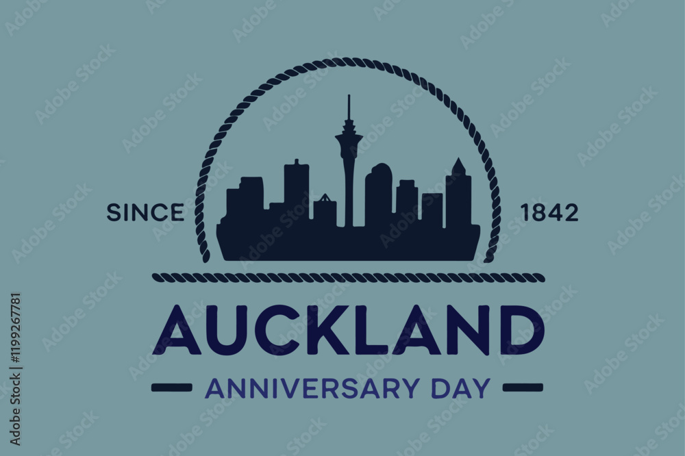 Auckland anniversary day vector illustration Auckland anniversary day vector illustration
