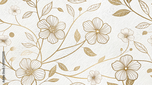 Wallpaper Mural wallpaper with plant pattern - seamless pattern for your design Torontodigital.ca