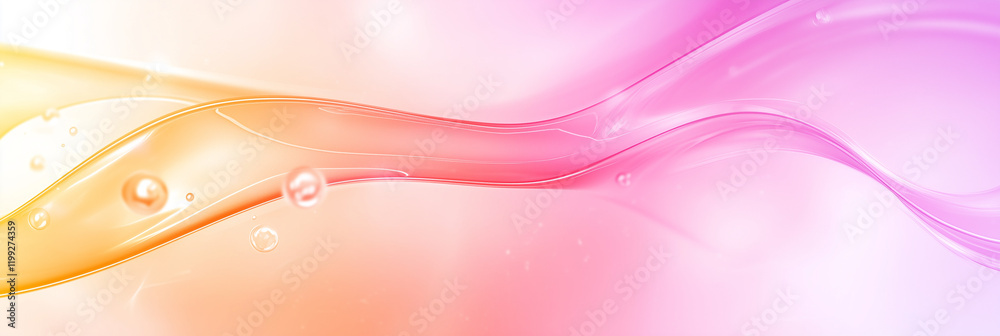 Obraz premium Abstract Pastel Swirls In Pink And Orange