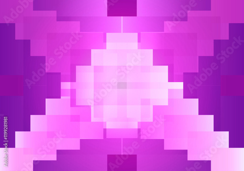 Fondo geométrico con cuadrados en tonos, rosa, violeta y morado. Fondo femenino. Día de la mujer