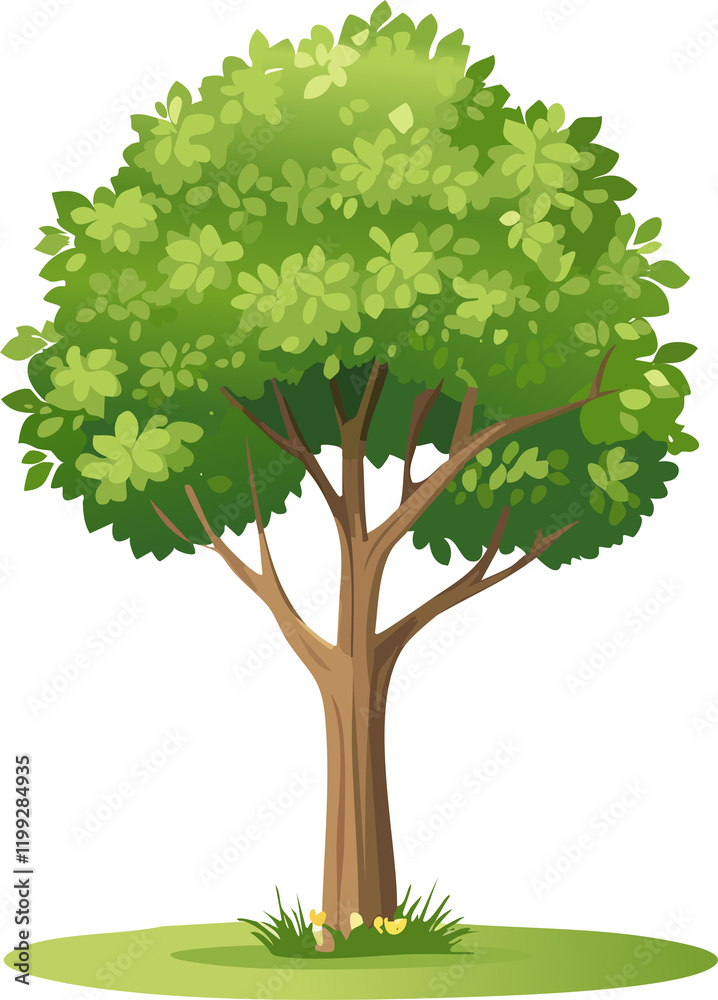 Obraz premium Tree isolated ai generative