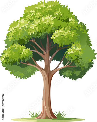 Tree isolated ai generative
