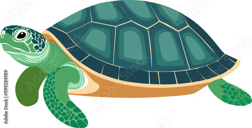 turtle isolated ai generative
