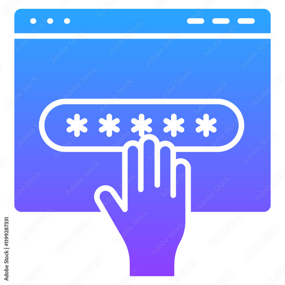 Obraz premium Password Theft Icon