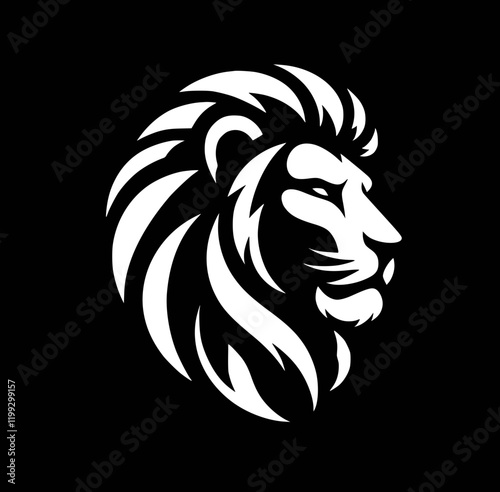 Wallpaper Mural Majestic Lion Head Profile Tribal Artwork Torontodigital.ca