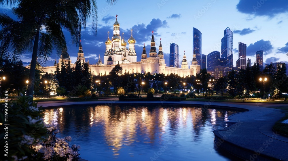 Fototapeta premium City Cathedral at Dusk