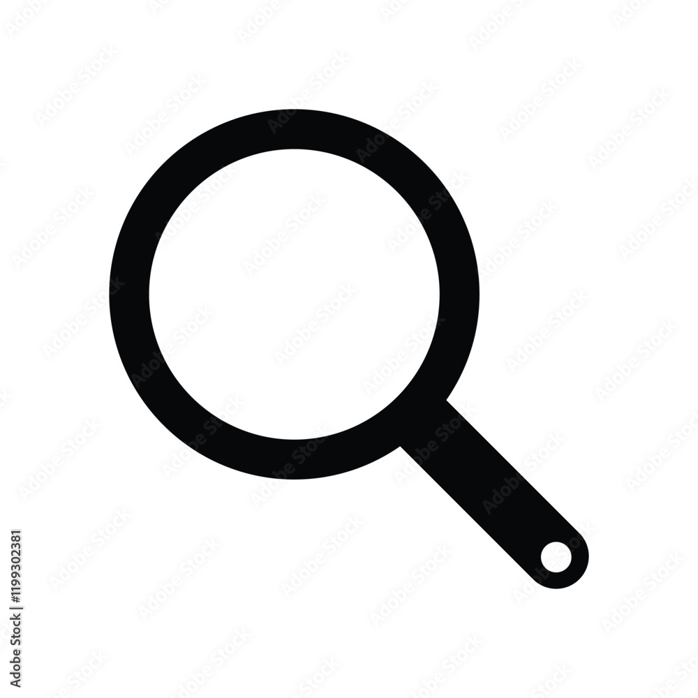 Magnifying Glass Icon for Search, Zoom, and Exploration Concept Magnifying Glass Icon for Search, Zoom, and Exploration Concept