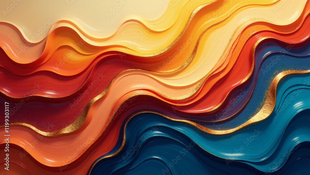 Luxurious Gold Swirl Macro Photograph