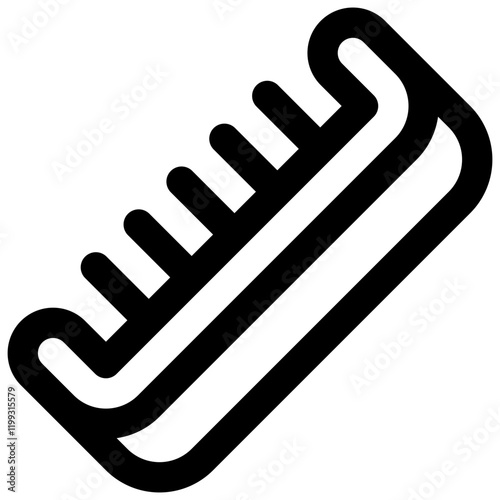 Comb. Editable stroke vector icon.
