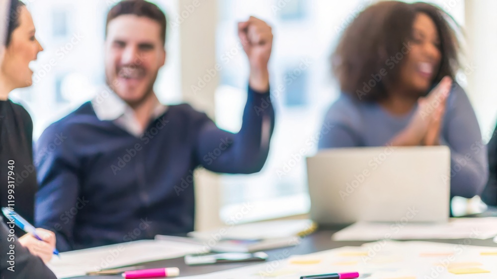 Team Brainstorming Session: Shows a creative session among colleagues with a blurred background, highlighting innovation.
Team Brainstorming Session: Shows a creative session among colleagues with a blurred background, highlighting innovation.