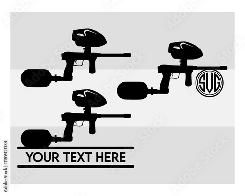 Paintball Gun SVG Silhouette Bundle, Silhouette, Paintball Svg, Sports Svg, Gun Svg, Paint ball svg, Paintball Gun Png, Paintball Gun Vector, Fun Game, Shoot, Cut Files
