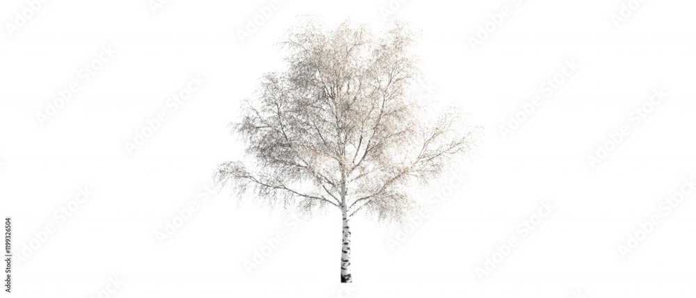 Fototapeta premium [monochromatic tree silhouette photography] Abstract Leafless Tree Silhouette Minimalist Monochrome Photography Dark Background Textured Form White Grey Shadows