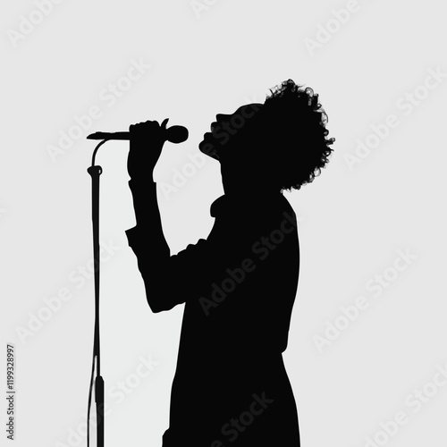 10 black simple silhouette depictions of humans performing various professional activities on a white background