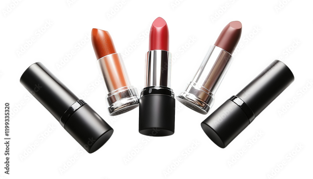 Obraz premium Luxury Lipstick Set Makeup Collection Beauty Products Cosmetics Fashion