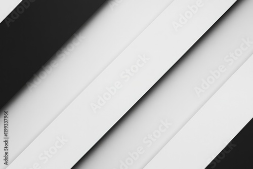Dynamic interplay of black and white lines creates striking visu