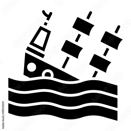 Ship Sinking Icon