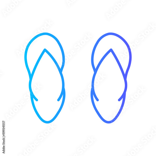 slipper gradient icon