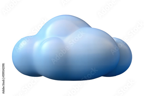 Cartoon Cloud 3D Render