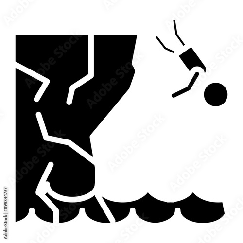 Cliff Diving Icon