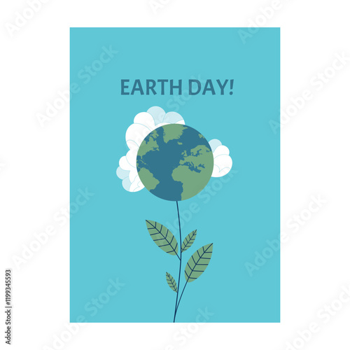 Earth Day. International Mother Earth Day. Environmental problems and environmental protection. Caring for nature. vector illustration Sustainable living concepts: love earth, make everyday Earth day 