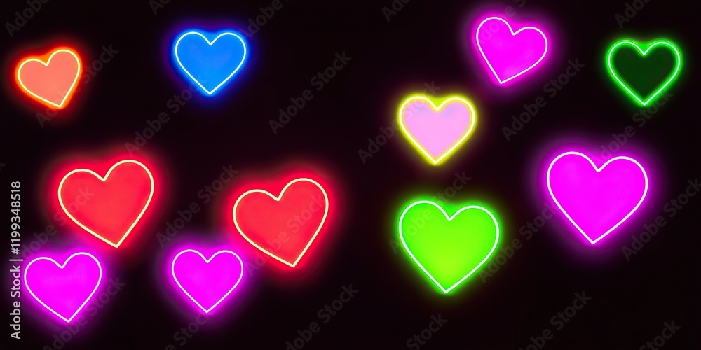Vibrant heart stickers in a range of colors featuring a clean white outline, perfect for expressing love and affection this Valentine's Day Vibrant heart stickers in a range of colors featuring a clean white outline, perfect for expressing love and affection this Valentine's Day