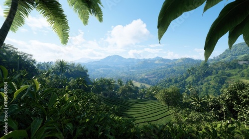 Tropical Mountain Landscape